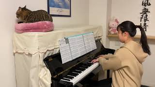 『イントゥ・ジ・アンノウン〜心のままに』映画【アナと雪の女王２】 ピアノ ～猫と一緒～