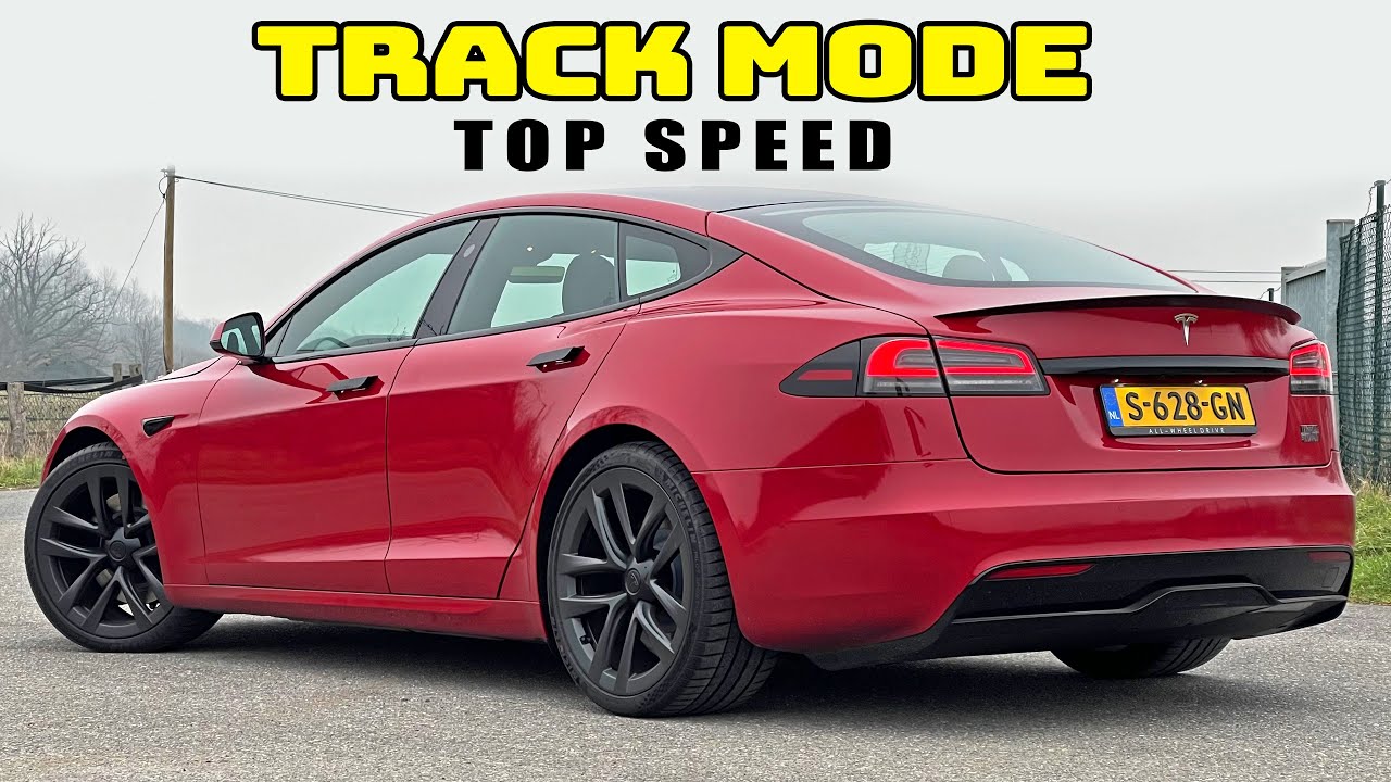 ⁣TRUE TOP SPEED of the TESLA MODEL S PLAID on AUTOBAHN in TRACK MODE