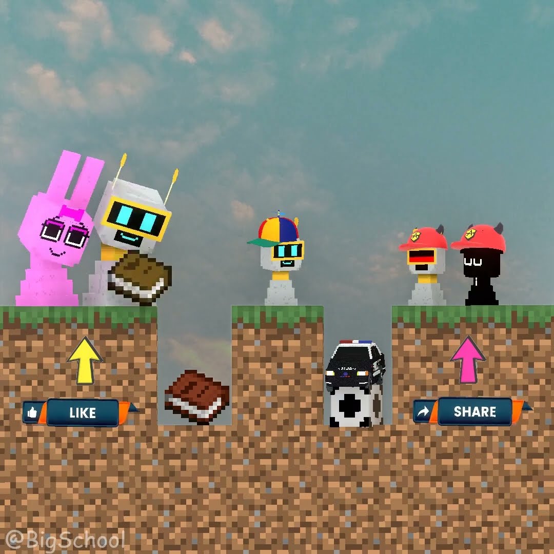 Should Fun Bot choose to go to school or go out to play with friends?! ?