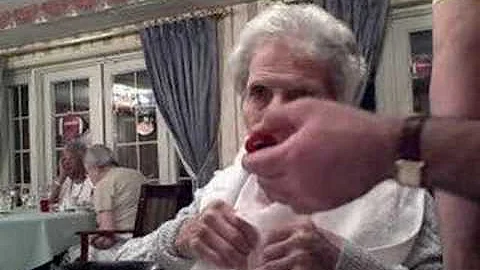Aunt Do at dinner