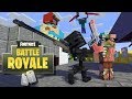 Monster School: FORTNITE BATTLE ROYALE CHALLENGE X PewDiePie - Minecraft Animation