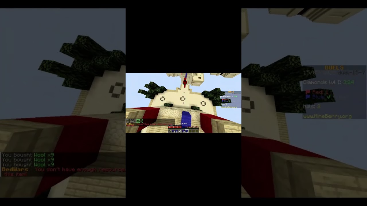click the sound and Destroyed this sweat  #minecraft #hypixel