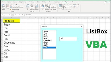 VBA - User Form: How to populate ListBox and get value in textbox - Excel vba code