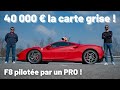 Ferrari f8 tributo pilote par un pro 