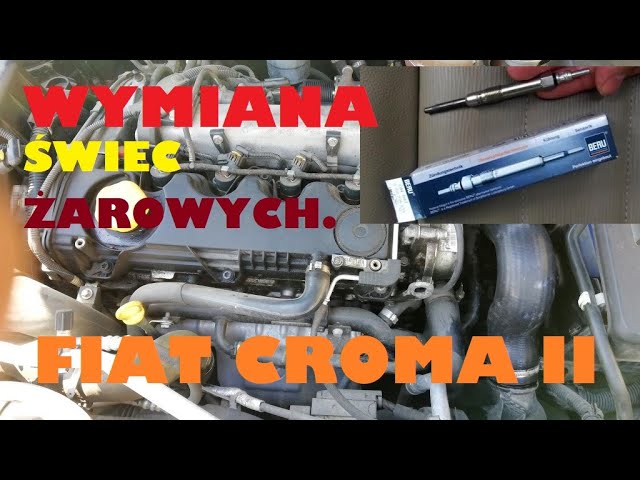 Wymiana Świec Żarowych W Samochodzie Fiat Croma 1,9 Jtd (2005-2011)Replacing Glow Plugs - Youtube