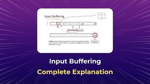 B.Tech 3rd Year – Input Buffering Explained I Compiler Design #compilerdesign #jntuhexams #engg