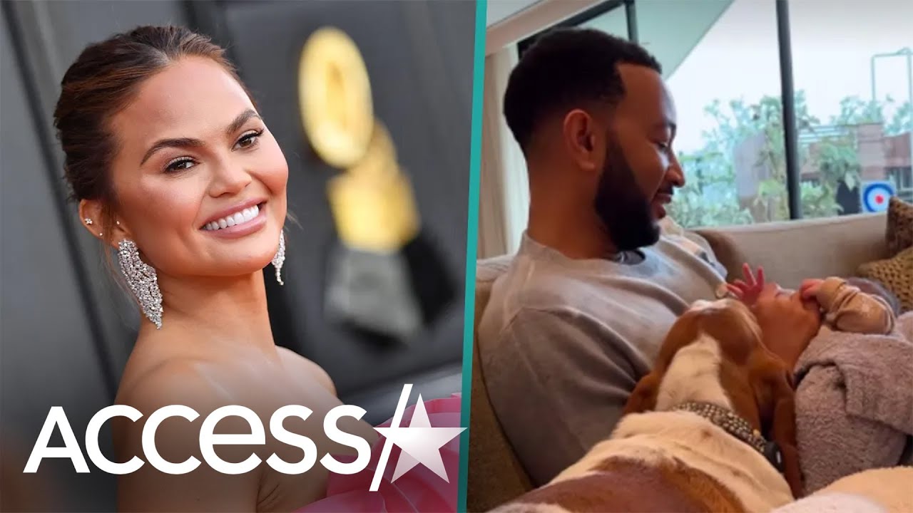 Chrissy Teigen Shares Video Of John Legend Cradling Baby Esti