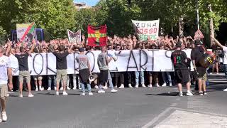 Ternana-Perugia: I tifosi delle Fere entrano in corteo allo stadio