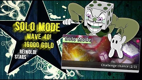 Random Dice | Solo Mode | Wave 40 less Lag | 16000 GOLD