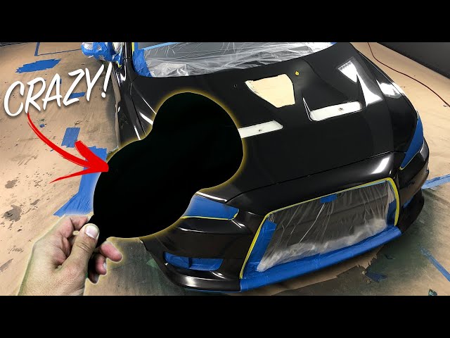 Spraying a HyperShift Over BLACK 4.0 (The Blackest Paint on Earth), Painting Cars