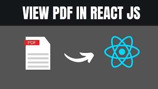 How to view pdf in react js using pdf viewer