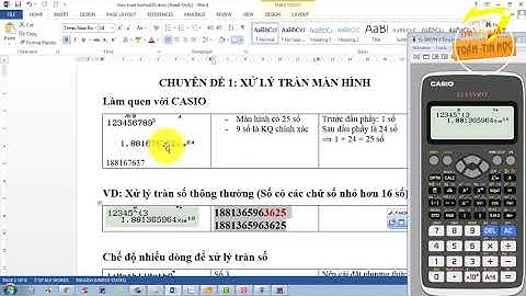 Cách tính toán toàn màn hình máy tính casio năm 2024