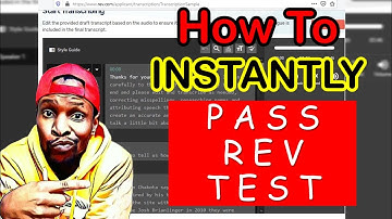 REV TRANSCRIPTION TEST (NEW version) - JULY 2020 - I GOT ACCEPTED WITH THIS METHOD!