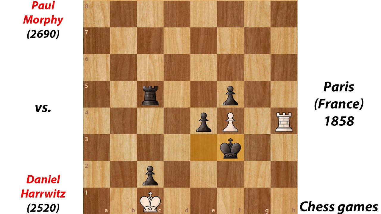 Paul Morphy vs. Daniel Harrwitz | Paris (France) 1858 | Chess games