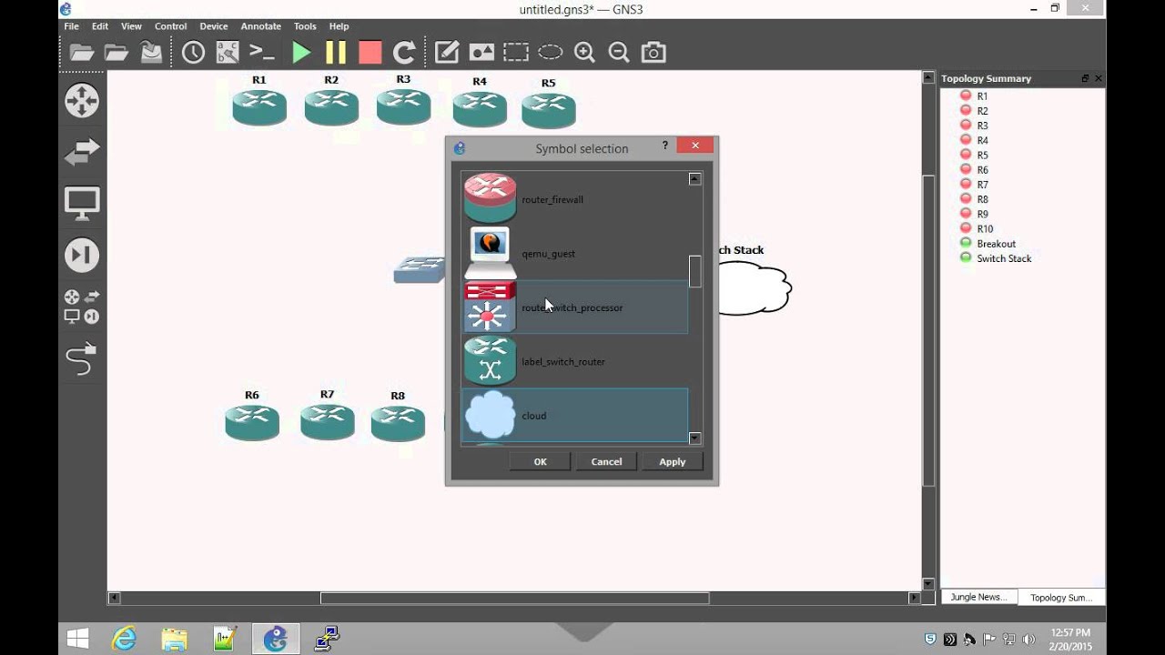 GNS3 and Physical Switch CCIE V5 Lab How-To - YouTube
