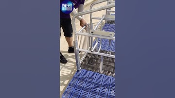 assemble farrowing crates for pigs