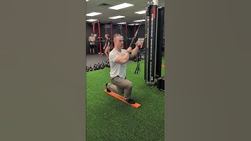 Inline ISO split squat cable chop