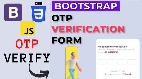 OTP Verification Form using CSS JS Bootstrap