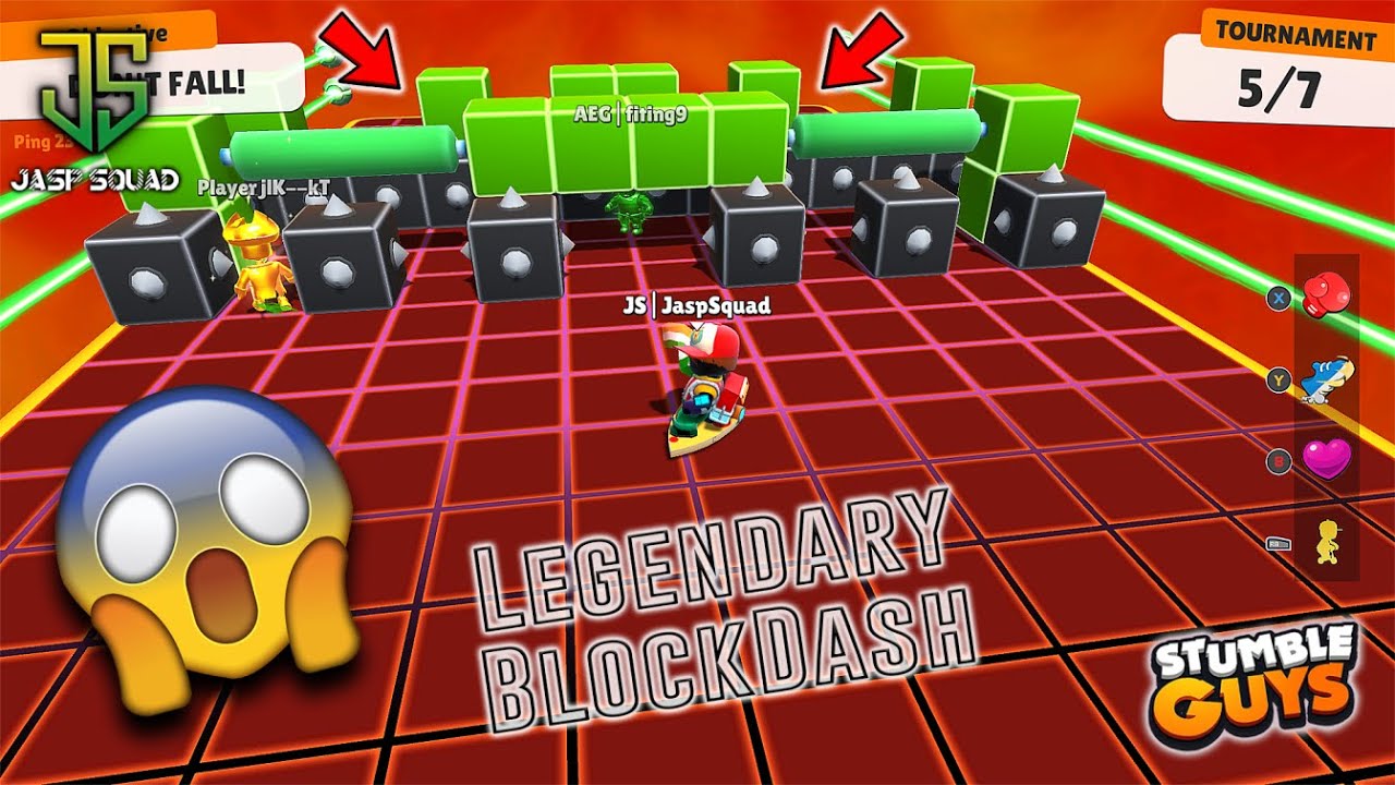 Trick new map block dash legendary #stumbleguys