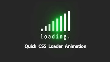 CSS Glowing Loading Page Animation Effects CSS3 | Tutorials Design