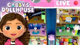 Crafting a Mini Gabby's Dollhouse! 🔴24/7 Marathon of Gabby's Best DIYs! | GABBY'S DOLLHOUSE