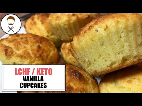 Vanilla Cupcakes (Sour Cream) || The Keto Kitchen