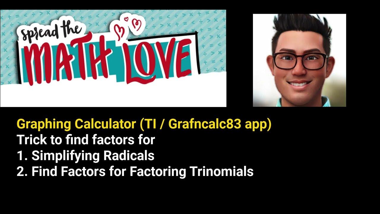Graphing Calculator Trick to find factors YouTube