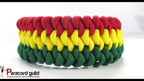 3 color Mated snake knot paracord bracelet