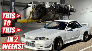 We Build a R32 GTR in the USA in 3 weeks to Compete in Banging Gears TV Show  Episode 1