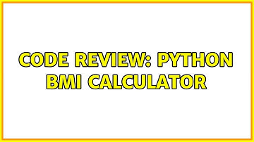 Code Review: Python BMI Calculator (3 Solutions!!)