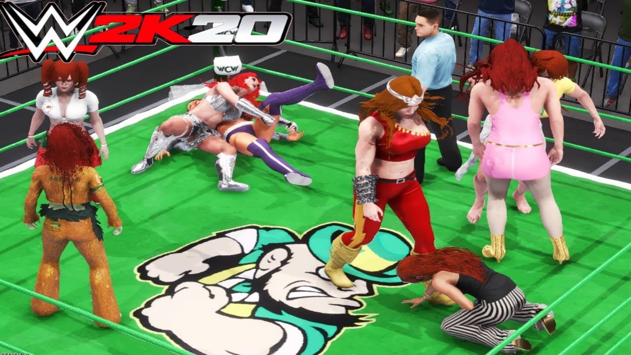 8Woman Pin/Submission Battle Royale! WWE 2K20 St. Patrick's Day