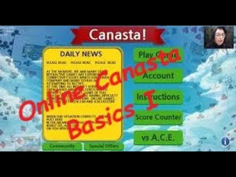 Online Canasta game with  