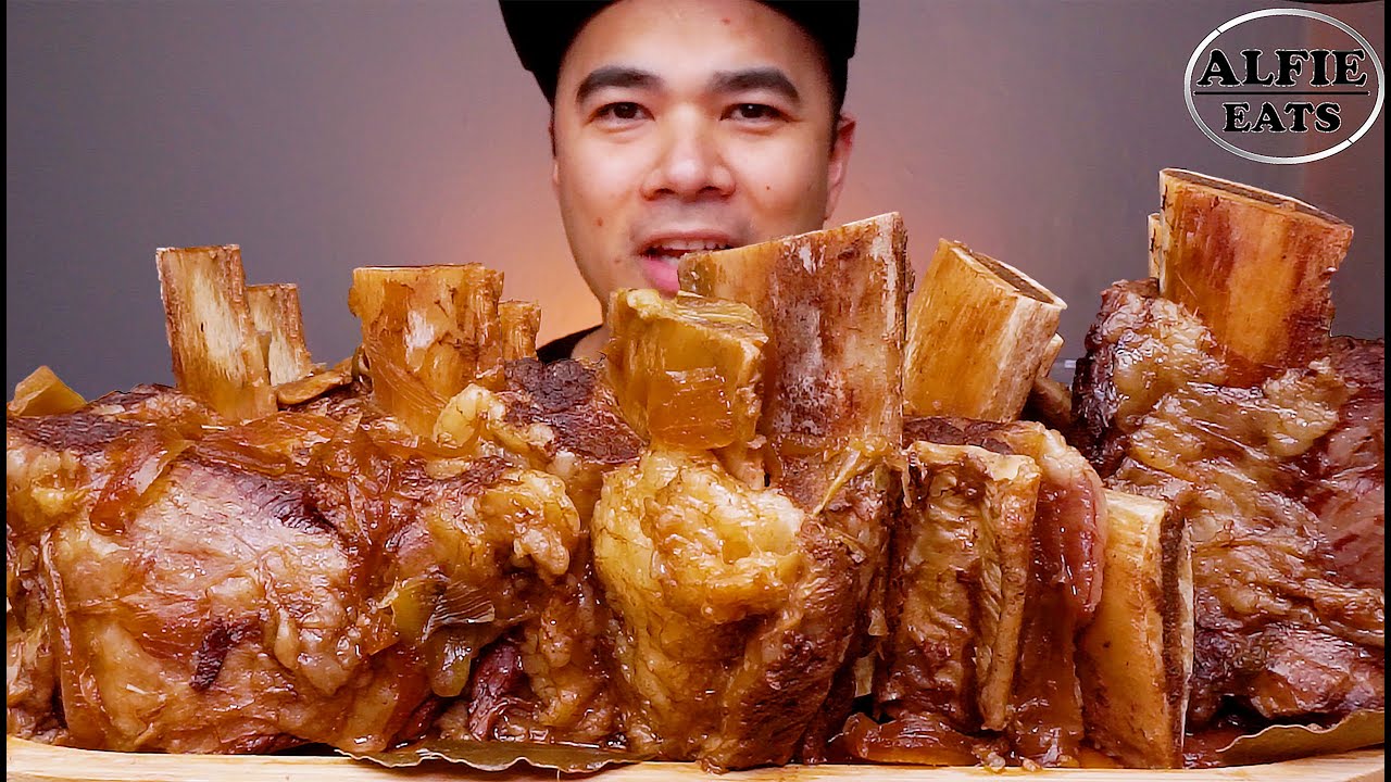 BRAISED BEEF SHORT RIBS MUKBANG ASMR | ALFIE EATS - YouTube