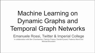 Machine Learning on Dynamic Graphs and Temporal Graph Networks | MLSys 2021