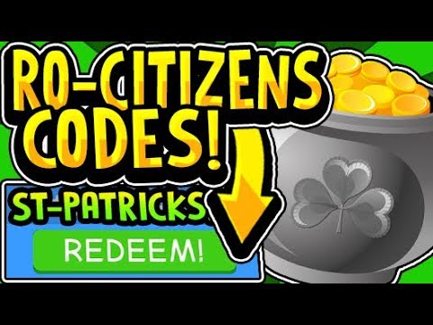 All Ro Citizens St Patrick S Day Update Codes 2020 Rocitizens