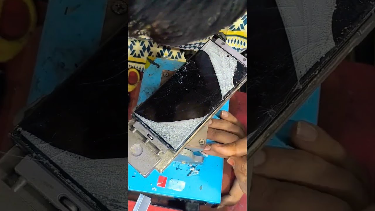 Samsung S23 ultra Broken Front Glass Replacement #Shorts