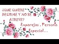 📞¿QUE QUIERE DECIRME Y NO SE ATREVE? 📞 Tarot Interactivo Exparejas , Persona Especial…