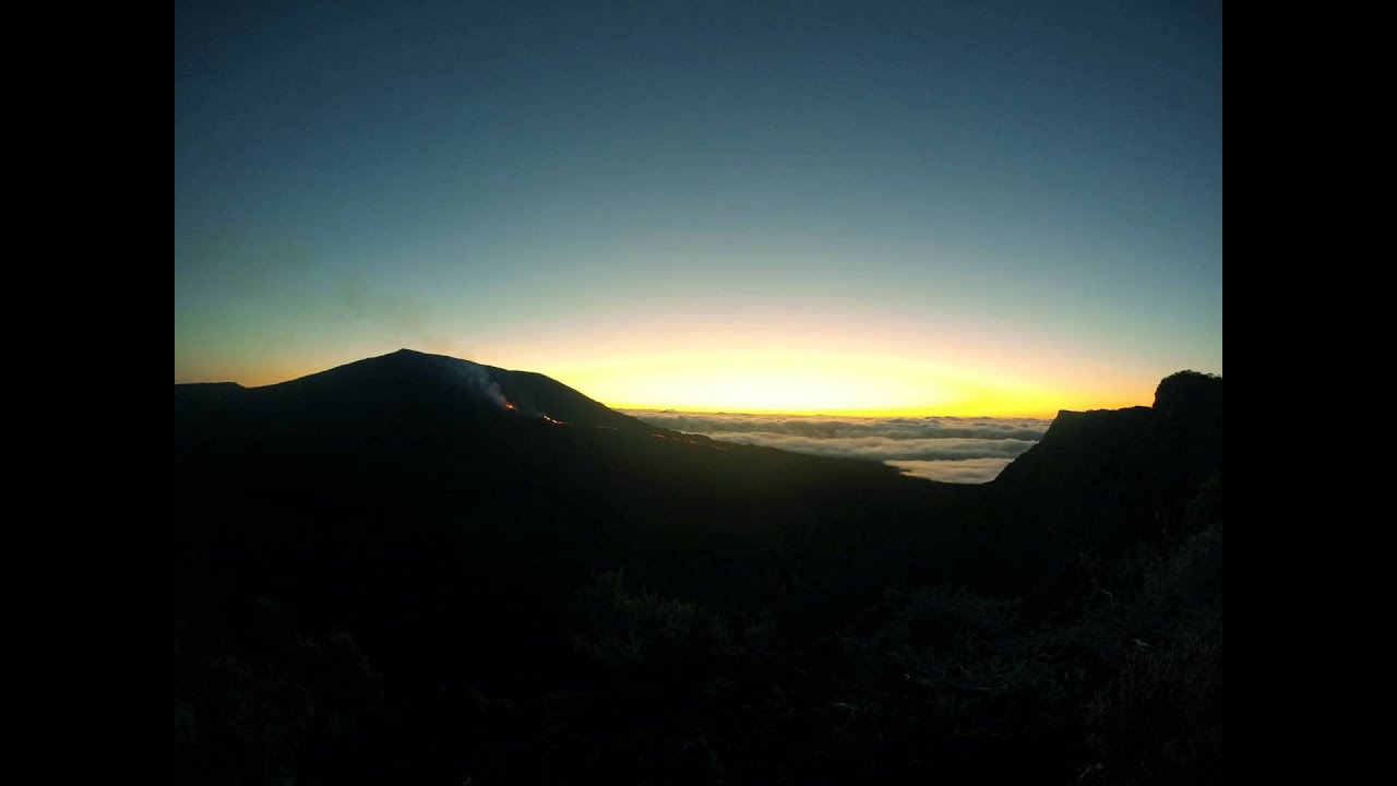 Time Lapse Piton de la Fournaise YouTube