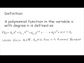 Understanding Polynomial Functions