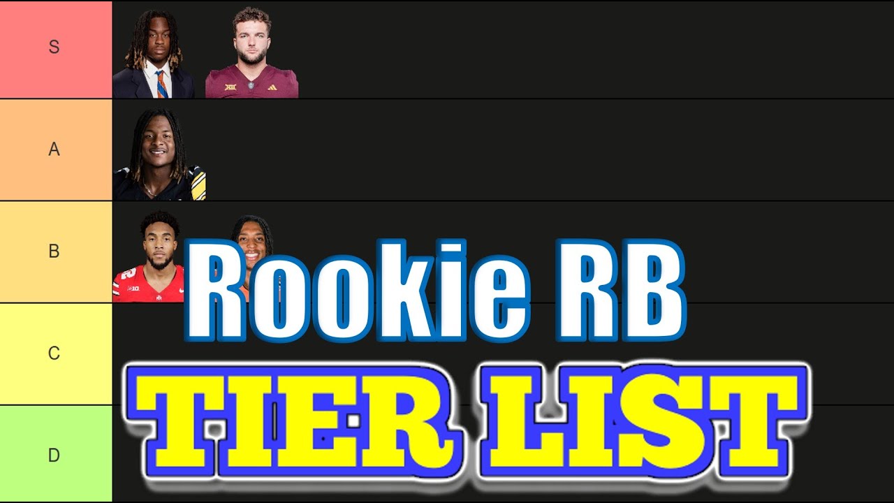 2025 Dynasty Rookie RB Rankings & Tier List - YouTube