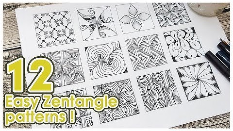 Mr. kidd_12 easy zentangle patterns 12個禪繞畫基本圖型練習＃33