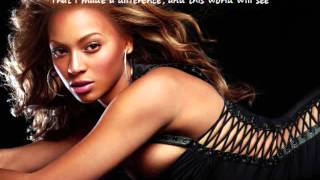 Video thumbnail of "Beyonce - I Was Here Lyrics Video"