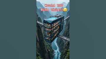 World’s First 5-Story Glass Bus on Death Bridge | Unreal Engineering! #aiartwork #stunning #viral