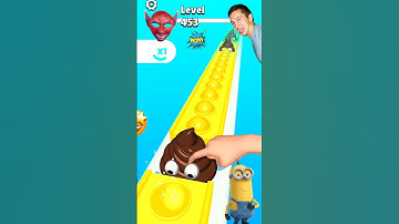 pop run 3d shorts 🤮🤯 453 level up #gaming #shorts