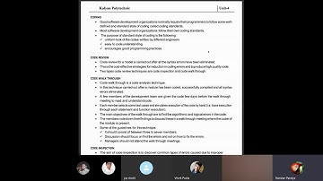 Code Inspection, Code Walkthrough, Code review And Software Documentation in FSD