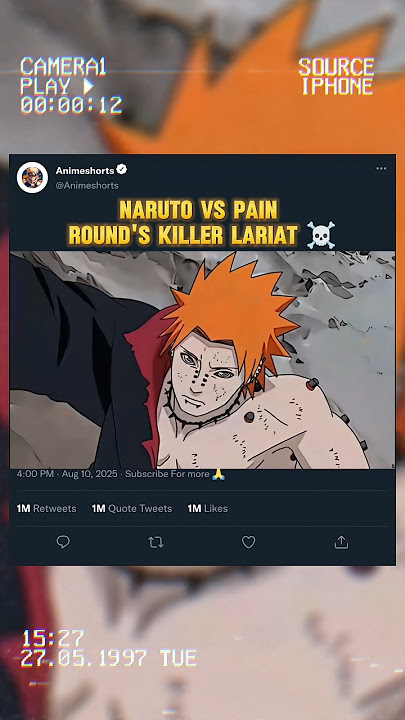 Naruto vs Pain Round 's Killer Lariat 🥵#naruto #anime #shorts