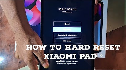 How to Hard Reset Mi Tab 6 | How to Reset of Xiaomi | #how #howto #XiaomiPad #HardReset