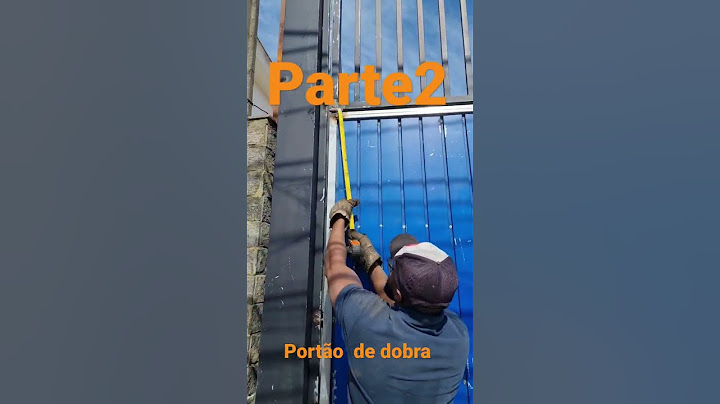 como fazer  portão de dobra ou articulado