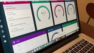 IBM Watson IoT Dashboard demo.