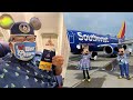 Walt Disney World 50th Anniversary Airplane | Flying From Houston to Orlando |  The Magic Is Calling